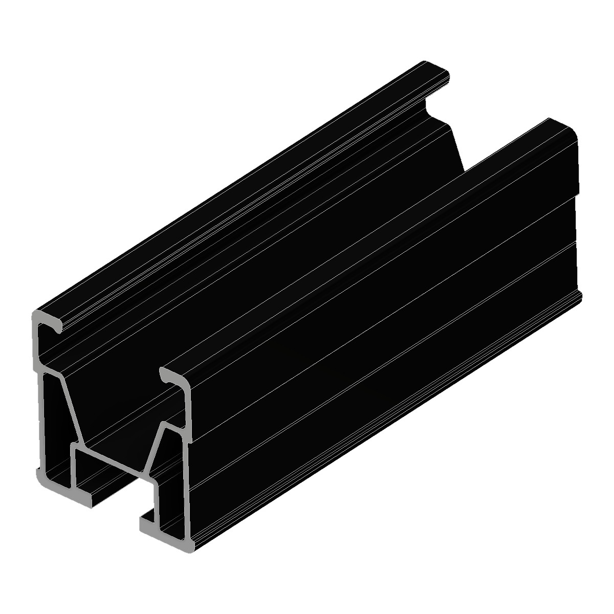 Bild von NovaFixx NOVA U-Rail SLIM black 4750 mm