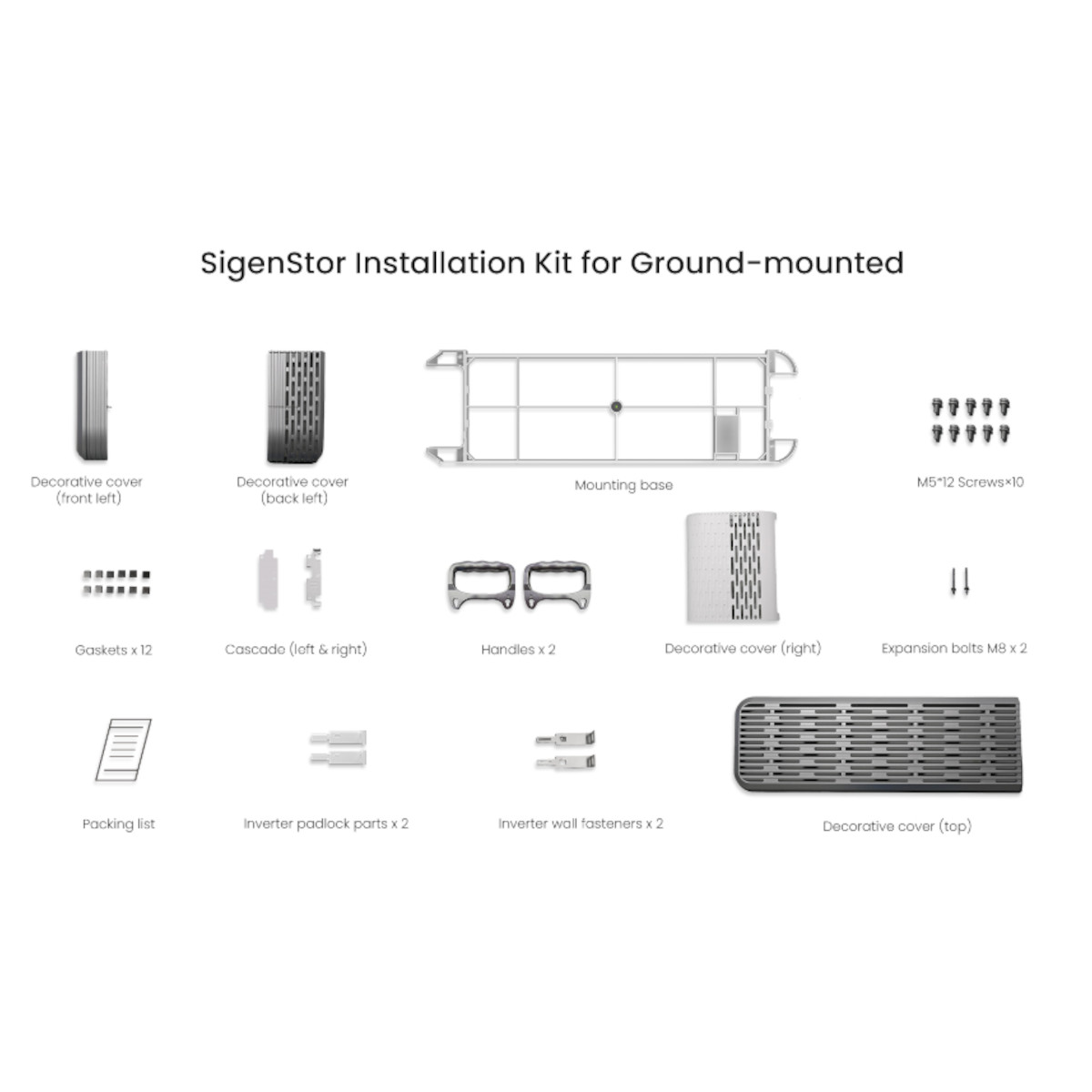 Bild von Sigenergy SigenStor Installationskit für Bodenmontage