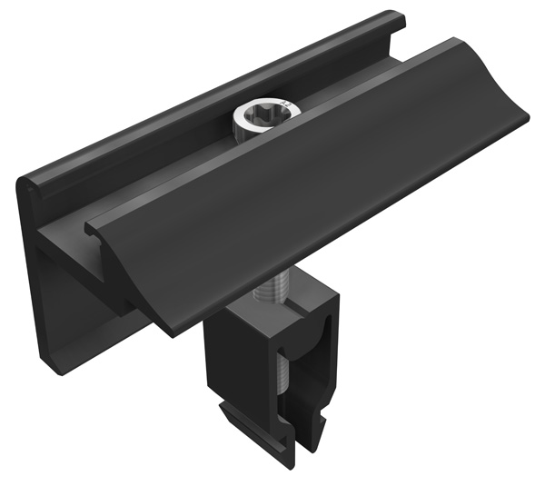 Endklemme Vario schwarz eloxiert